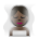 Person in Steamy Room: Dark Skin Tone