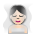 Person in Steamy Room: Light Skin Tone