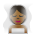 Person in Steamy Room: Medium-Dark Skin Tone