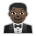 Person in Tuxedo: Dark Skin Tone