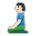 Person Kneeling: Light Skin Tone