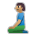 Person Kneeling: Medium Skin Tone