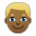 Person: Medium-Dark Skin Tone, Blond Hair