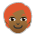 Person: Medium-Dark Skin Tone, Red Hair