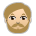 Person: Medium-Light Skin Tone, Beard