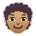 Person: Medium Skin Tone, Curly Hair
