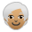 Person: Medium Skin Tone, White Hair