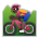 Person Mountain Biking: Dark Skin Tone