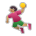 Person Playing Handball: Medium Skin Tone