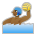 Person Playing Water Polo: Medium-Dark Skin Tone