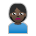 Person Pouting: Dark Skin Tone