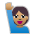 Person Raising Hand: Medium Skin Tone