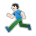 Person Running: Light Skin Tone