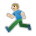Person Running: Medium-Light Skin Tone