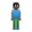 Person Standing: Dark Skin Tone