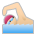 Person Swimming: Medium-Light Skin Tone