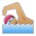 Person Swimming: Medium Skin Tone