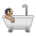 Person Taking Bath: Medium Skin Tone