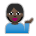 Person Tipping Hand: Dark Skin Tone