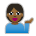 Person Tipping Hand: Medium-Dark Skin Tone
