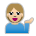 Person Tipping Hand: Medium-Light Skin Tone