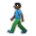 Person Walking: Dark Skin Tone