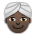 Person Wearing Turban: Dark Skin Tone