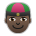 Person with Skullcap: Dark Skin Tone