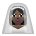 Person with Veil: Dark Skin Tone