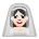 Person with Veil: Light Skin Tone