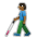 Person with White Cane: Medium-Dark Skin Tone