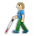 Person with White Cane: Medium-Light Skin Tone