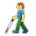 Person with White Cane