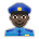 Police Officer: Dark Skin Tone