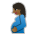 Pregnant Woman: Medium-Dark Skin Tone