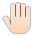 Raised Back of Hand: Light Skin Tone