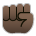 Raised Fist: Dark Skin Tone