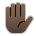 Raised Hand: Dark Skin Tone