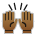 Raising Hands: Medium-Dark Skin Tone