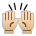 Raising Hands: Medium-Light Skin Tone