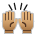 Raising Hands: Medium Skin Tone
