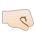 Right-Facing Fist: Light Skin Tone