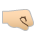 Right-Facing Fist: Medium-Light Skin Tone