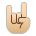 Sign of the Horns: Medium-Light Skin Tone