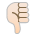 Thumbs Down: Light Skin Tone