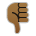 Thumbs Down: Medium-Dark Skin Tone