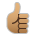 Thumbs Up: Medium Skin Tone