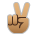 Victory Hand: Medium Skin Tone
