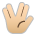 Vulcan Salute: Medium-Light Skin Tone