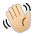 Waving Hand: Medium-Light Skin Tone